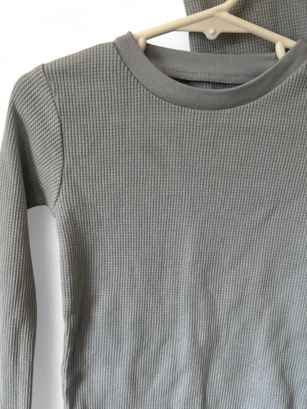 Toddler Unisex 4T Minimalist Waffle Knit Carter’s 2 Piece Lounge Set 4T Pajamas
